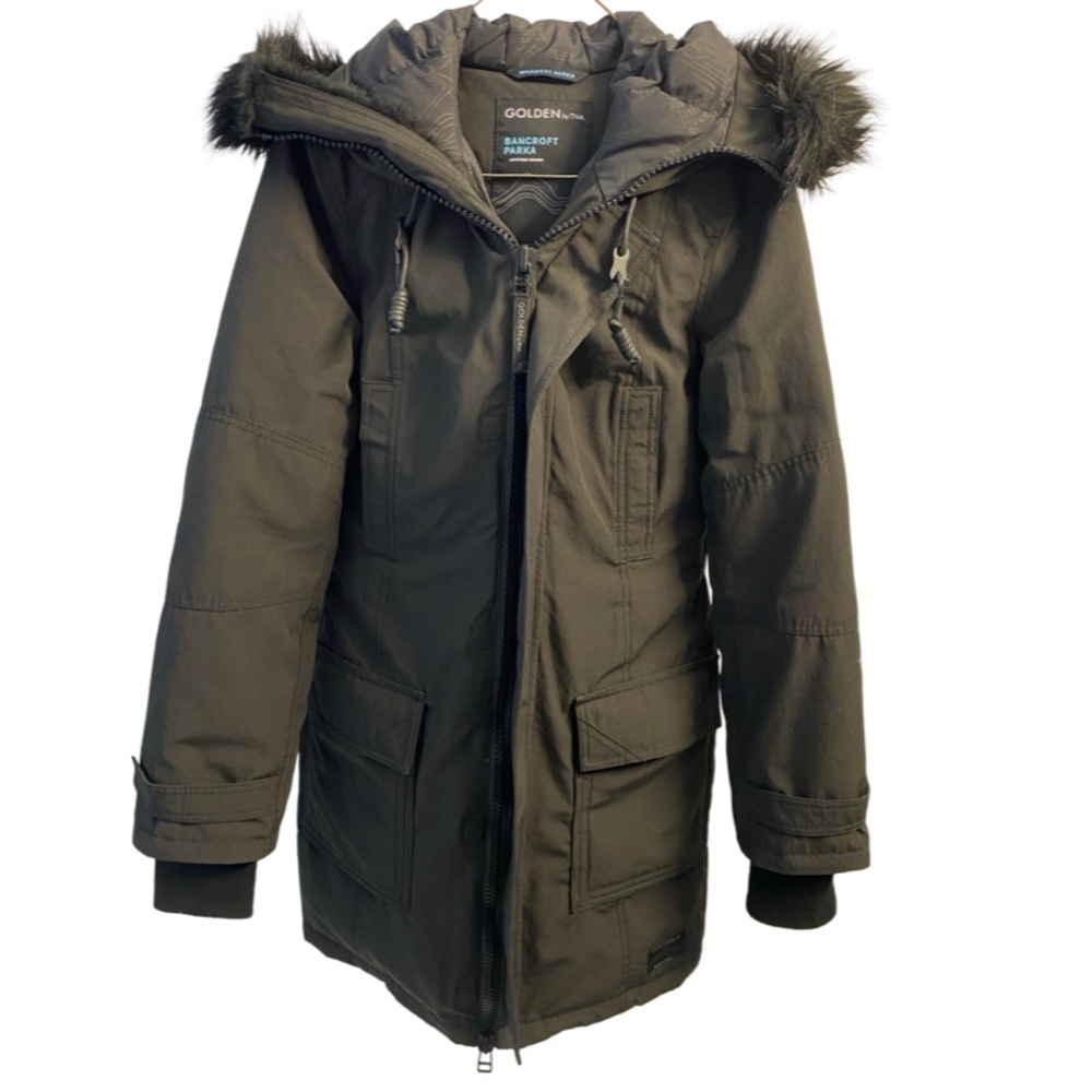 TNA Bancroft Parka With Black Fur Hood Size Small Warmest Parka - Picture 3 of 17